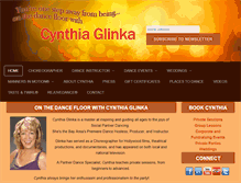Tablet Screenshot of dancewithglinka.com